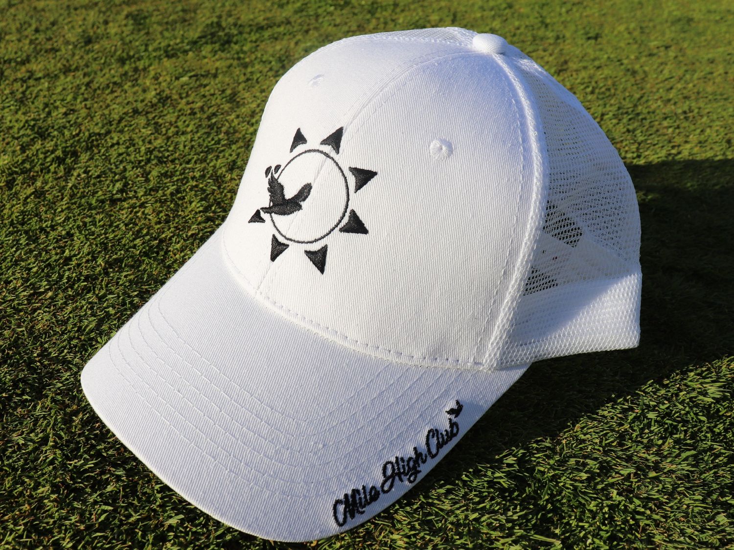 Mile High Club Trucker Hat White