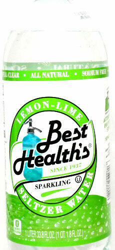 Best Health Lemon Lime Seltzer 1 Liter - Case of 12