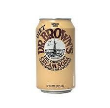 Dr. Browns Diet Cream Soda Cans 12 oz Case of 24