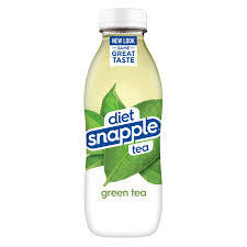 Snapple 16 oz New Plastic Bottles Diet Green Tea - Case of 24