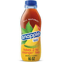 Snapple 16 oz New Plastic Bottle Diet Mango Tea - Case of 24