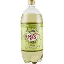 Canada Dry Green Tea Ginger Ale 2 Liter - Case of 6