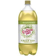 Canada Dry Diet Green Tea 2 Liter - Case of 6
