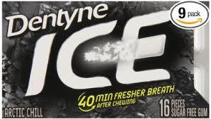 Dentyne Ice Gum Arctic Chill- 9 Count/16 pieces
