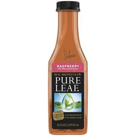 Pure Leaf Raspberry Tea 18.5 oz Plastic Bottles Case of 12