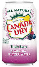 Canada Dry Triple Berry Seltzer 12 oz (cans) - Case of 24