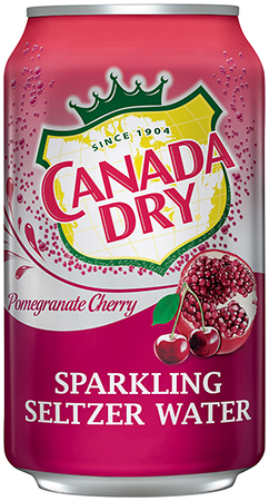 Canada Dry Pomegranate Seltzer 12 oz (cans) - Case of 24