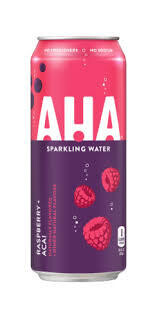 Aha Raspberry Acai Sparkling Water 12 Oz  Can- Case of 24