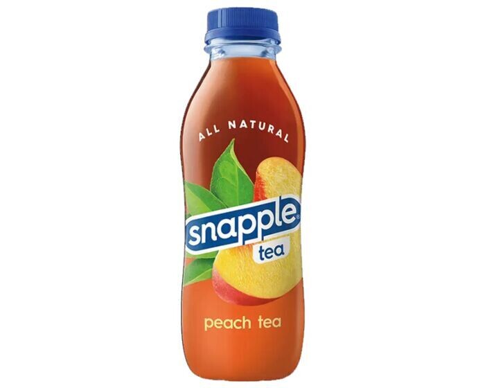 Snapple 16 oz Plastic Bottle Peach Tea - Case of 24