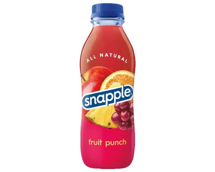 Snapple 16 oz  New Plastic Bottle Fruit Punch - Case of 24