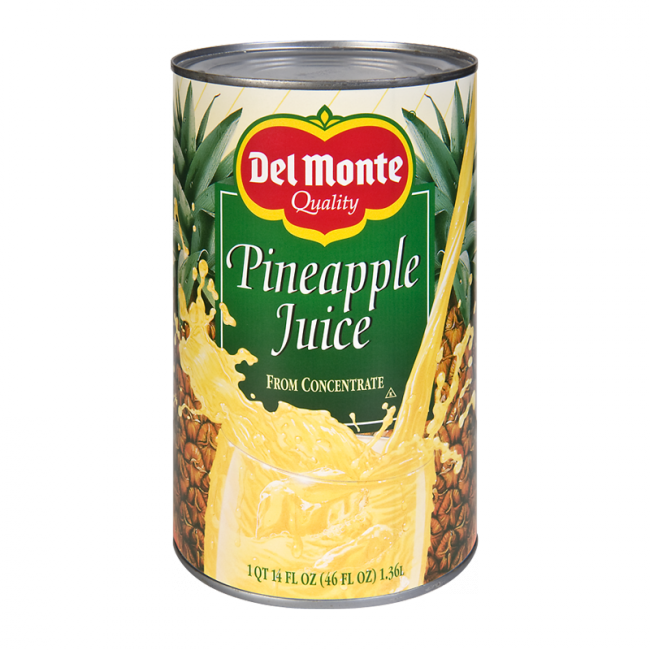 Del Monte Pineapple Juice 12/46 oz Cans