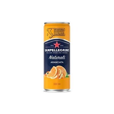 San Pellegrino 24/11.15 oz. Slim Cans  Aranciata (Orange)