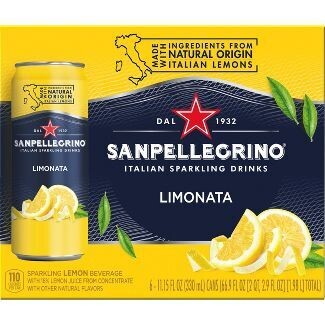 San Pellegrino 24/11.15 oz. Slim Can Limonata (Lemon)