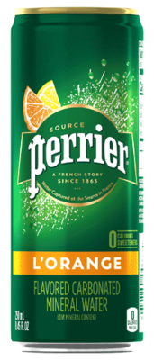 Perrier Orange cans  24/11.5 OZ