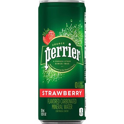 Perrier Strawbery cans  24/11.5 oz