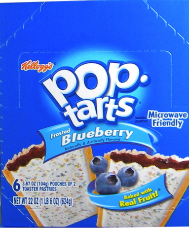 Kellog's Pop Tarts - Blueberry 6/2 packs