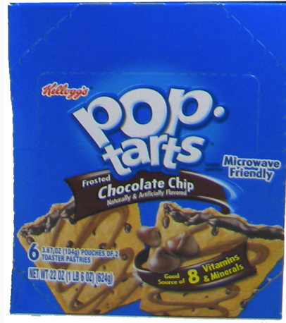 Kellog&#39;s Pop Tarts - Chocolate Chip 6/2 packs
