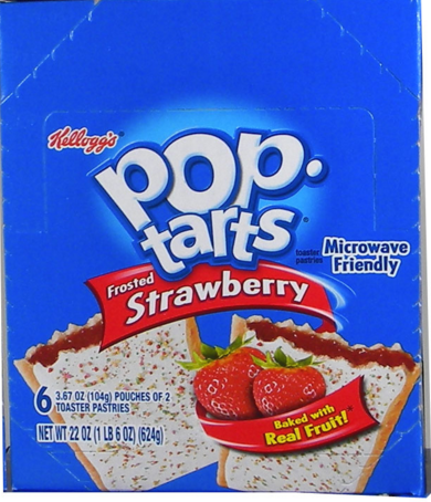 Kellog's Pop Tarts - Strawberry 6/2 packs