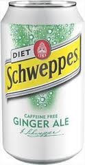 Diet Schweppes Ginger Ale - 12 oz - Case of 24