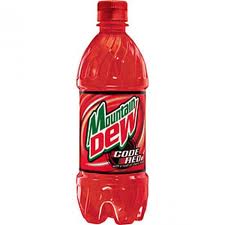 Mountain Dew Code Red - 20 oz - Case of 24