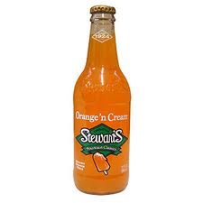 Stewarts Orange-N-Cream - 12 oz. Glass Bottles - Case of 24