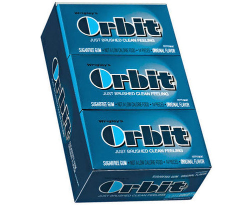Orbit Regular Gum - Peppermint - 12 Count