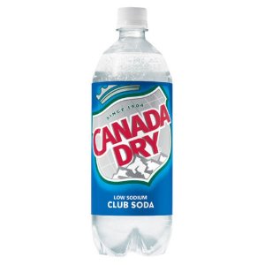 Canada Dry Club Soda - 1 Liter - Case of 12