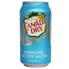 Canada Dry Seltzer 12 oz Cans - Case of 24