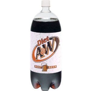 A&W Diet Root Beer 2 Liter - Case of 6