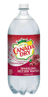 Canada Dry Pomegranate Cherry Seltzer 2 Liter- Case of 6