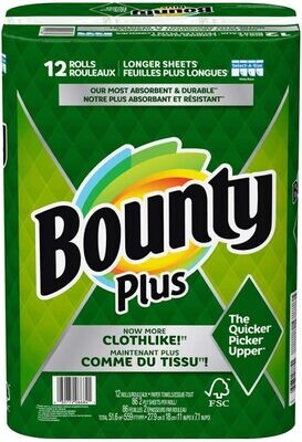 Bounty Plus 12 Rolls
