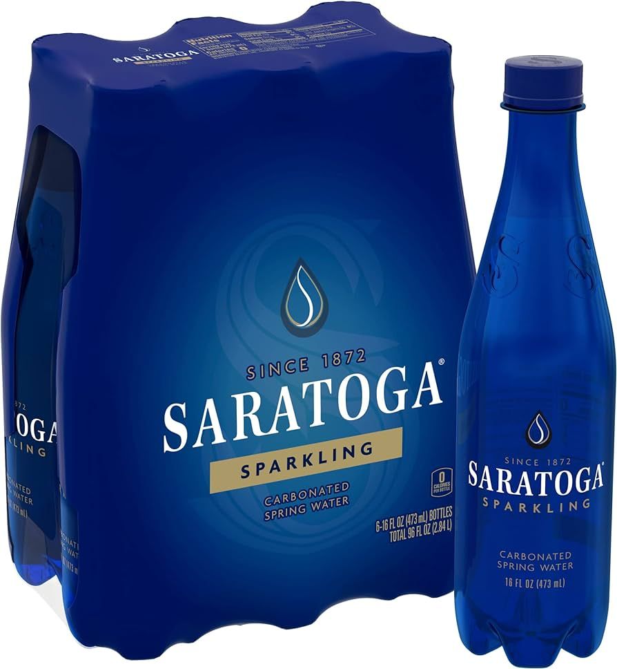 Saratoga 24/16 oz Sparkling Water Plastic Bottles