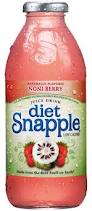 Snapple 16 oz New Plastic Bottle - Diet NoniBerry - Case of 24