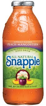 Snapple 16 oz New Plastic Bottle Peach Mangosteen - Case of 24