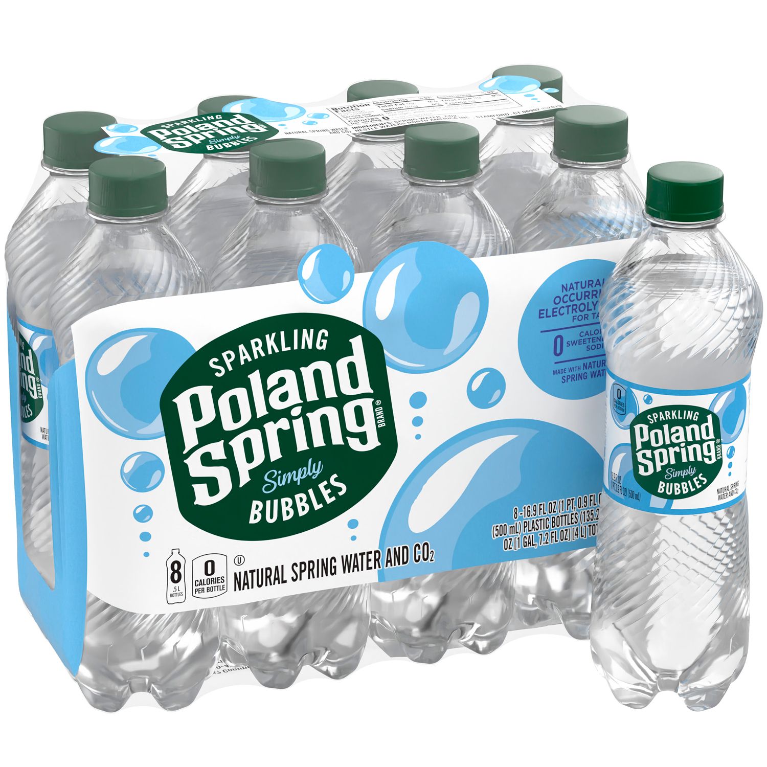 Poland Spring Sparkling Water 12/1 Liter