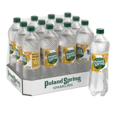 Poland Spring Sparkling Water Orange 12/1 Liter