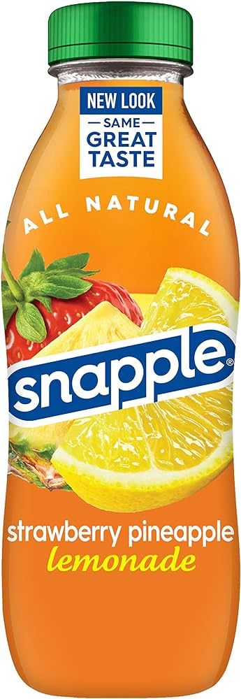 Snapple 16 oz Plastic Bottle Strawberry Pineapple Lemonade - Case of 24