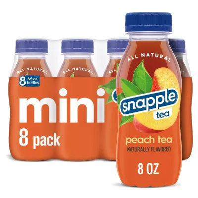 Snapple 8 oz (Plastic) - Peach Tea - Case of 16