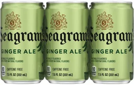 Seagram&#39;s Ginger Ale - 7.5 oz - Case of 24