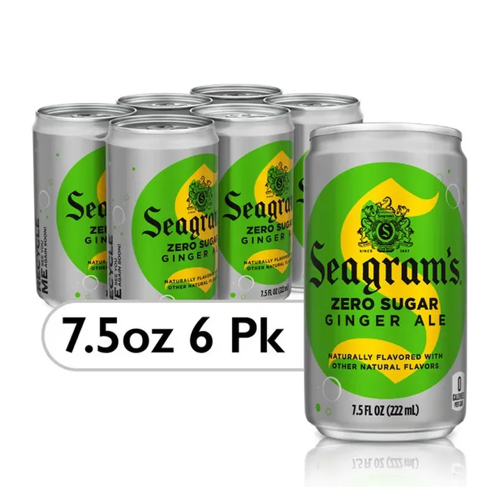 Seagram&#39;s Diet Ginger Ale - 7.5 oz - Case of 24