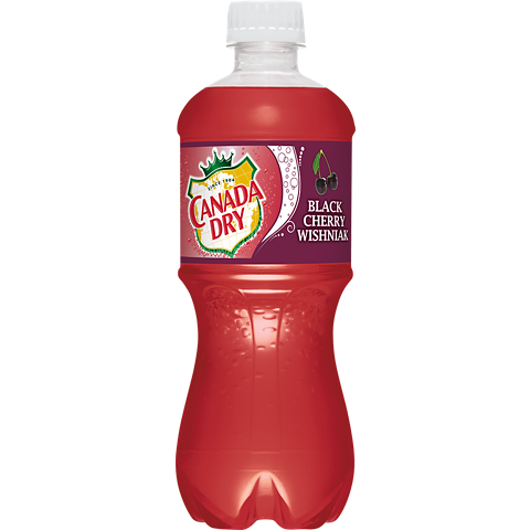 Canada Dry Black Cherry Wishniak Soda 20 oz - Case of 24