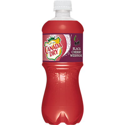 Canada Dry Black Cherry Wishniak Soda 20 oz - Case of 24