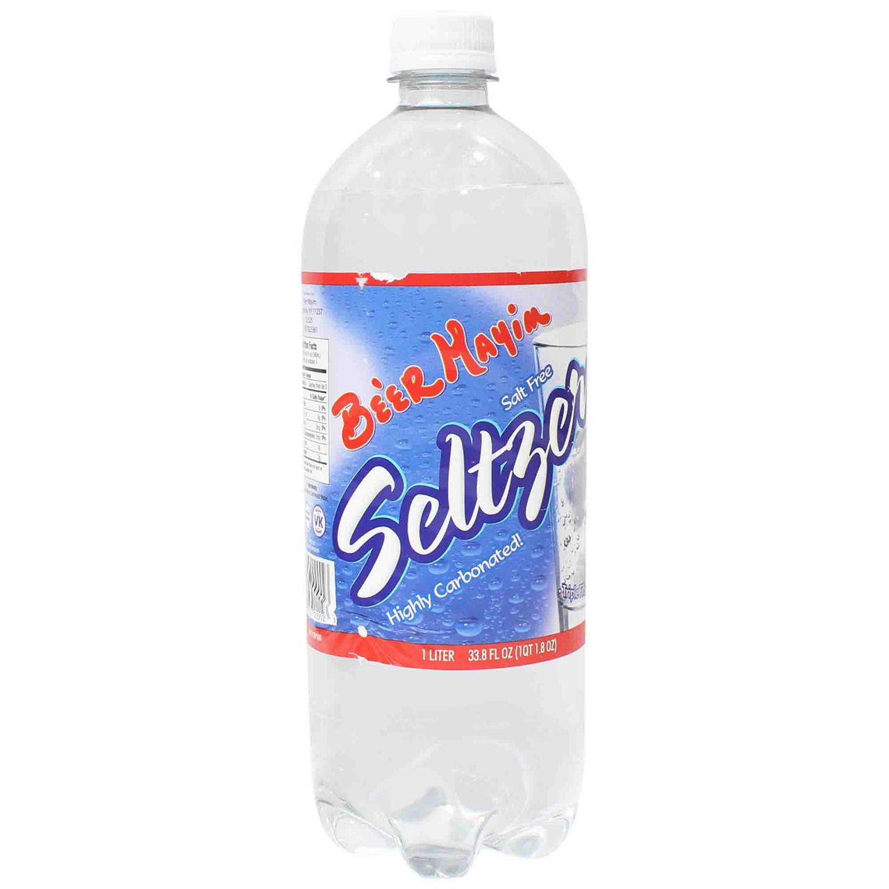 Be&#39;er Mayim Seltzer 12/1 Liter Plastic Bottles