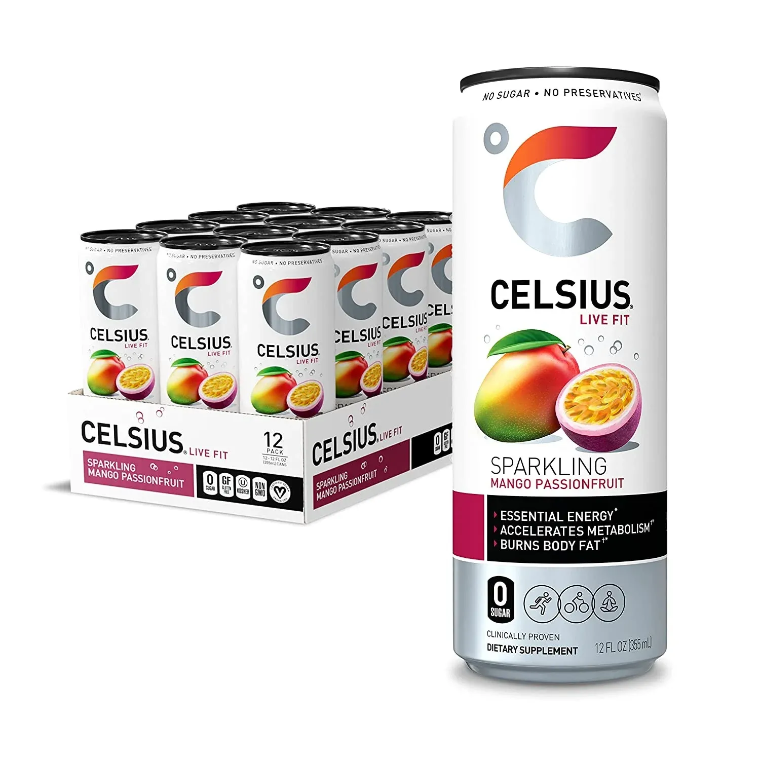 Celsius Mango Passion 12/12 OZ