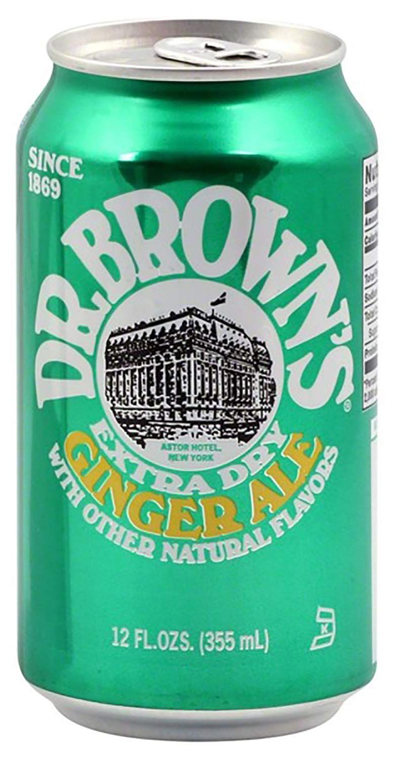 Dr. Browns Ginger Ale Cans 12 oz - Case of 24