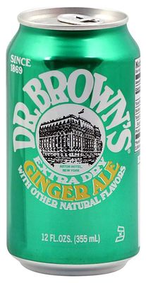 Dr. Browns Ginger Ale Cans 12 oz - Case of 24