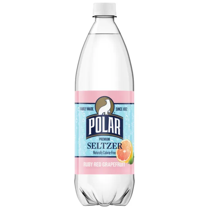 Polar Ruby Red Grapefruit Seltzer 12/1 Liter Plastic Bottles