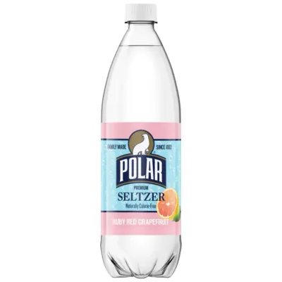 Polar Ruby Red Grapefruit Seltzer 12/1 Liter Plastic Bottles