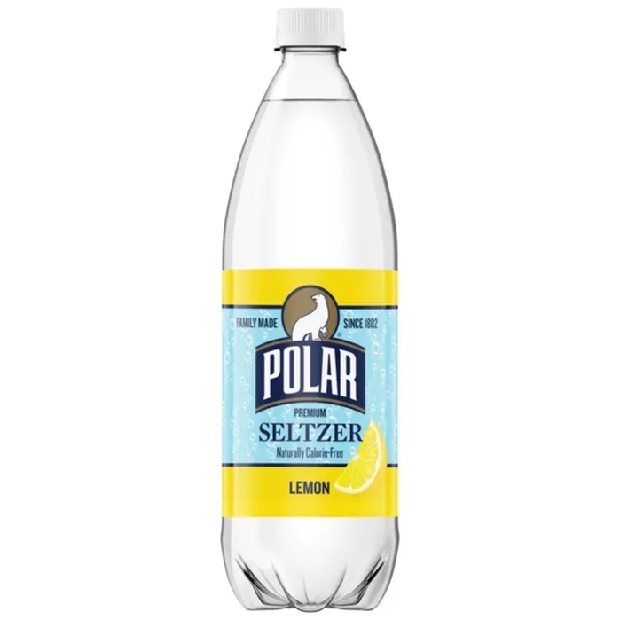 Polar Lemon Seltzer 12/1 Liter Plastic Bottles