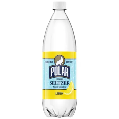 Polar Lemon Seltzer 12/1 Liter Plastic Bottles